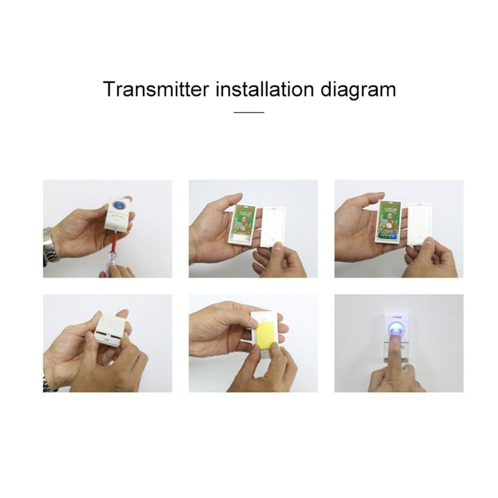 NNEDSZ Home Music Remote Control Wireless Doorbell With 38 Polyphony Sounds White-4