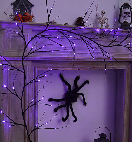 Halloween Decoration Rattan Lamp LED Artificial Tree Lights