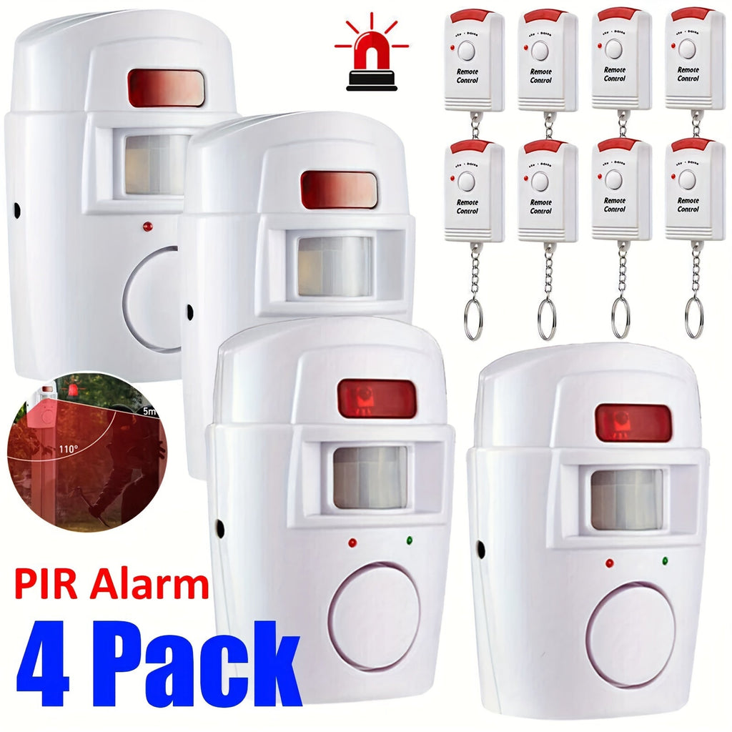NNETM Wireless PIR Motion Sensor Alarm System (4 pcs)-1